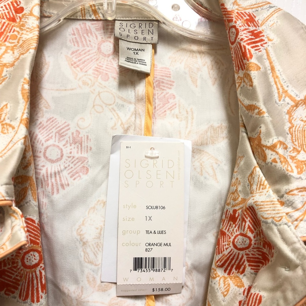 Sigrid Olsen sport jacket 1Xwoman - Picture 3 of 8